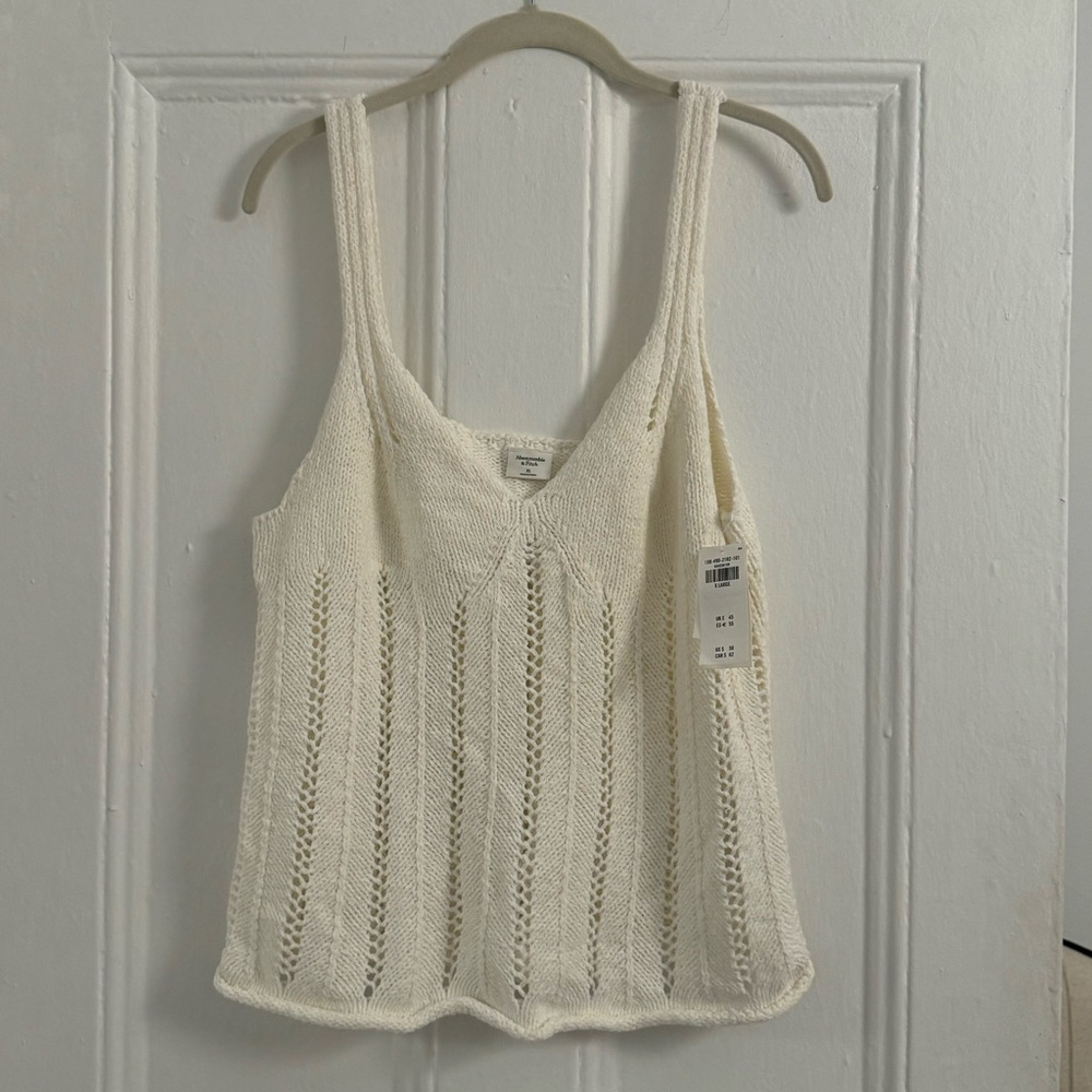 NWT Abercrombie Crochet Knit Tank Top